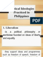 Political ideologies and sources of power in the Philippines