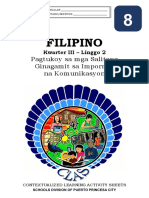 Filipino8 q3 Clas2 Pagtukoysamgasalitangginagamitsaimpormalnakomunikasyon v1-JOSEPH-AURELLO