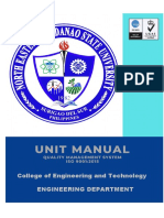 Unit Manual (Engineering)