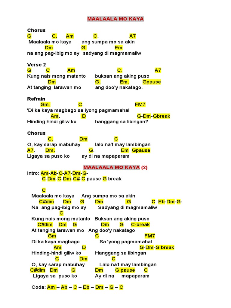 Harana Chords | PDF