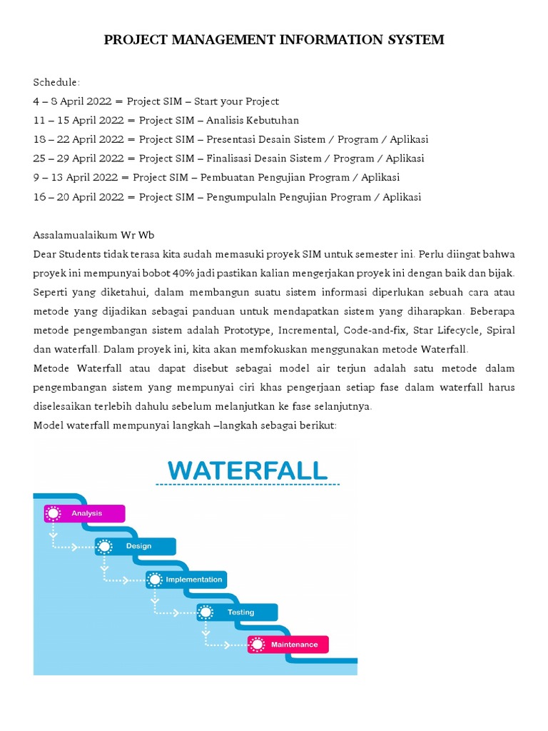 Project SIM | PDF | Karier & Perkembangan