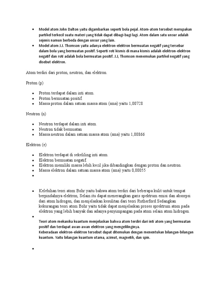 John Dalton dan model atom bola pejal