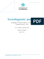 U3230366 11383 Sociolinguistic-Analysis