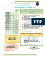 Fechas Matriculas en Aviso 1