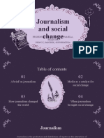 Journalism and Social Change