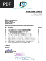 PURCHASE ORDER