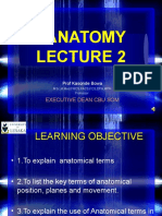 ANATOMY LECTURE 2 KEY TERMS