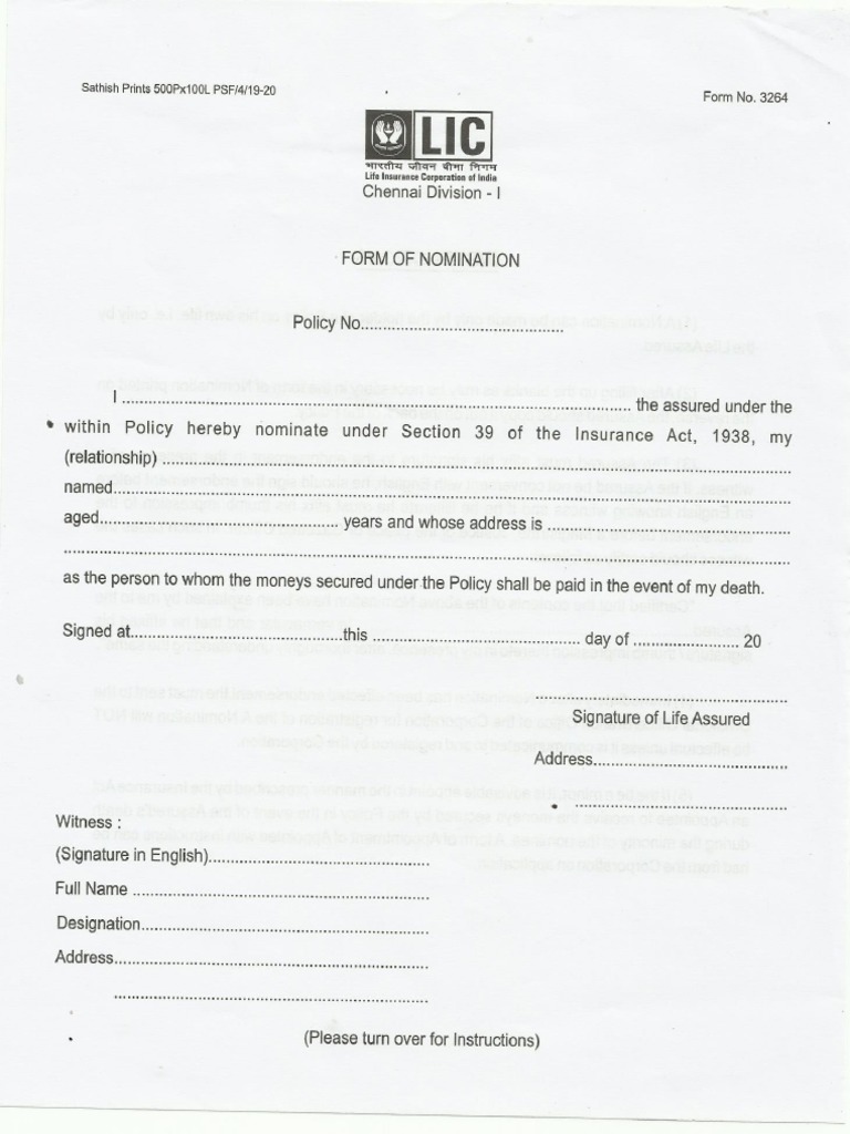 lic-of-india-nomination-form-pdf