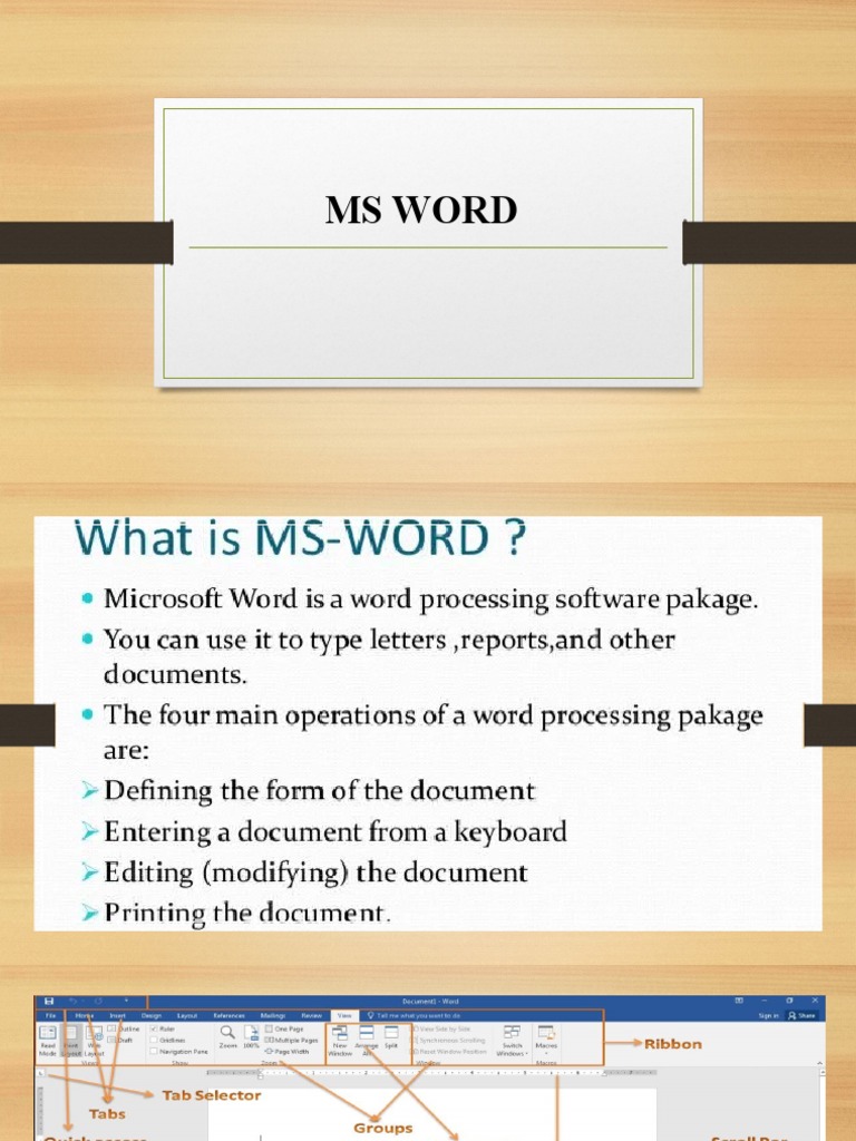 MS Word Tutorial | PDF