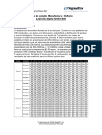 Caso Manufactura LSSGB LABORATORIOS SANFEL - DEFECTO