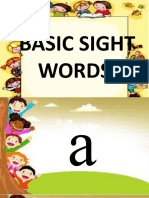 Dolch Basic Sight Words