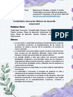 Creatividad e Innovación: Motores de Desarrollo Empresarial: Palabras Clave