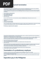 Types of Employment Termination