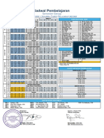 Jadwal Pembelajaran Semester Genap 2022-2023