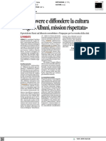 Promuovere e Diffondere La Cultura. Legato Albani, Mission Rispettata - Il Corriere Adriatico Del 6 Febbraio 2023