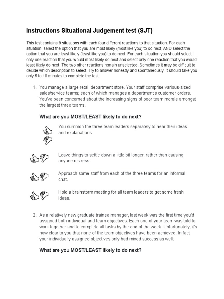 SJT Soal 2 | PDF