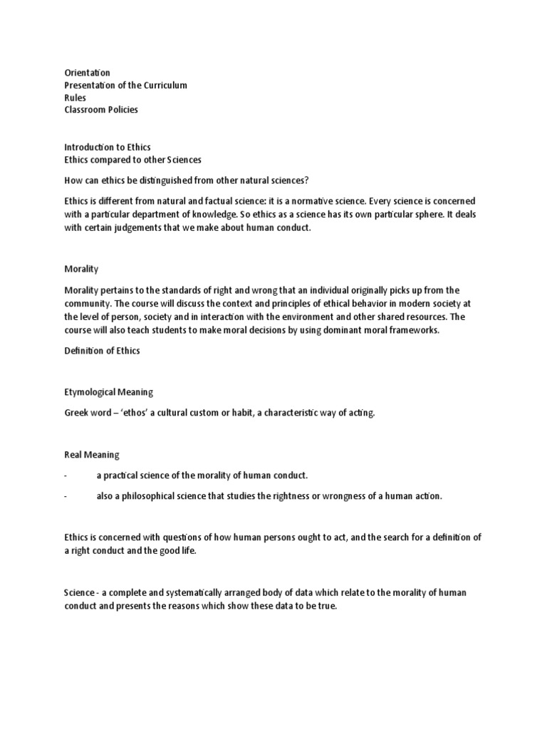 Moral And Non Moral Standards PDF Morality Science