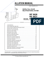 Sagem MF-9626 Installation Manual