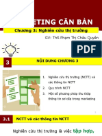 Marketing Căn Bản: Chương 3: Nghiên cứu thị trường