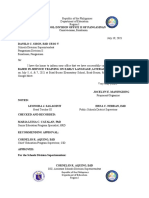 Narrative Report On Elln Indorsement Letter Inset 2021