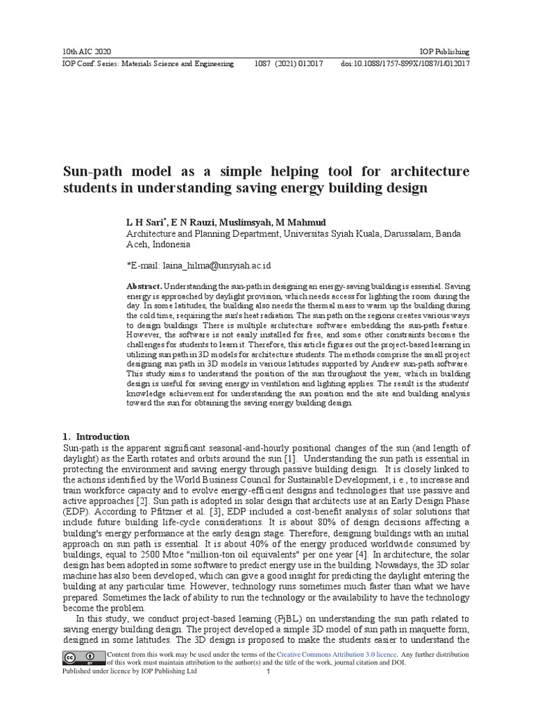 Sun-Path Model for Energy-Efficient Design | PDF | Equator | Radius