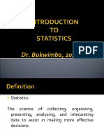 Introduction To Statistics 2022 - 23