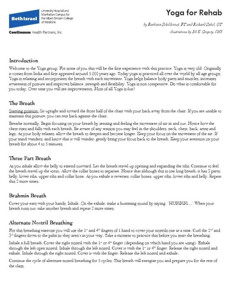 Yoga Exercises With Illustrations | PDF | Breathing | Yoga
