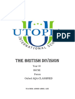 British IGCSE Forces Year 10 Oxford AQA