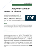 Toxicological and Pharmacological Profile of Amani