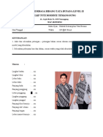 Ujian Menjahit Lembaga Bidang Tata Busana Level Ii