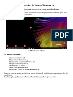 Windows 10 Le Bureau | PDF | Windows 10 | Environnement de bureau
