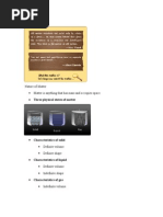 Nature of Matter Matter Is Anything That Has Mass and Occupies Space