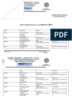 Meniu Ziua de MIERCURI 2023