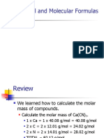 Empirical and Molecular Formulas