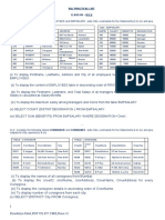 SQL Practical List