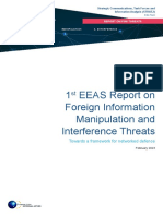 Informe Del Servicio Exterior de La UE Sobre Desinformación e Injerencias Extranjeras.