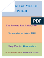 Income Tax Rules 1984 - Amended Upto July 2022