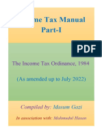 Income Tax Ordinance 1984 - Amended Upto July 2022