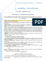 Décrets, Arrêtés, Circulaires: Textes Généraux