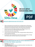 Materi Tentang IDM 2O21 UNTUK INDIKASI SDGS DESA