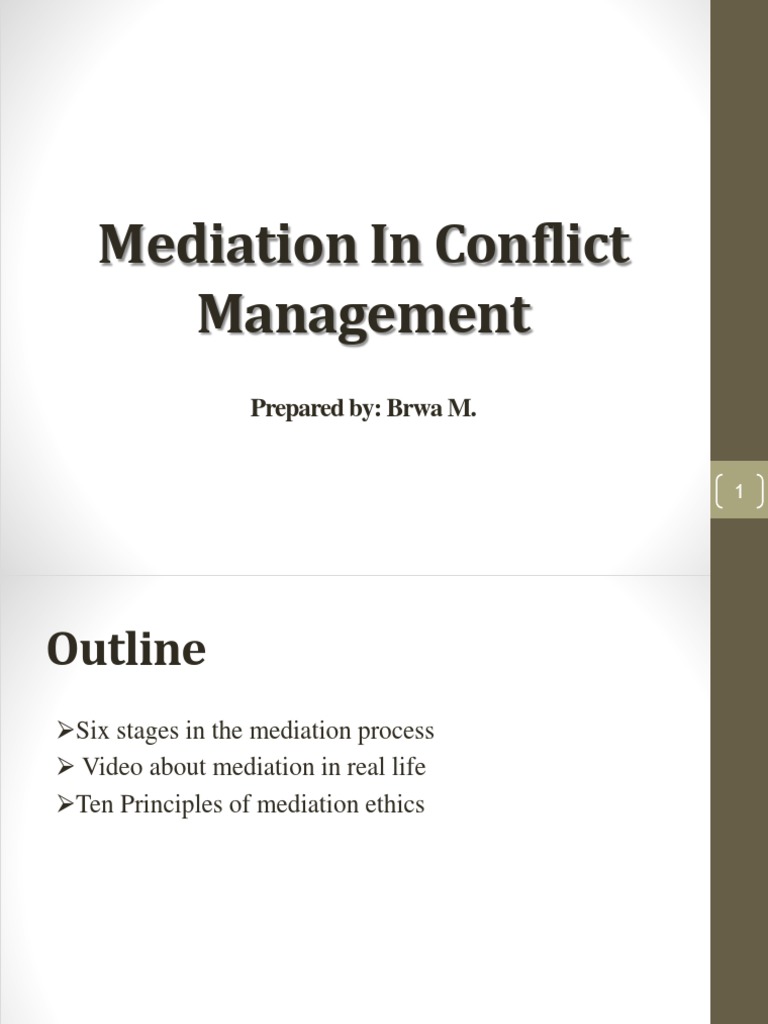 Mediation 3 Pdf Mediation Applied Ethics