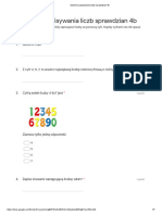 Systemy Zapisywania Liczb Sprawdzian 4b - Formularze Google