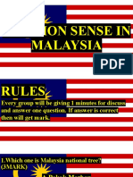 Common Sense in Malaysia