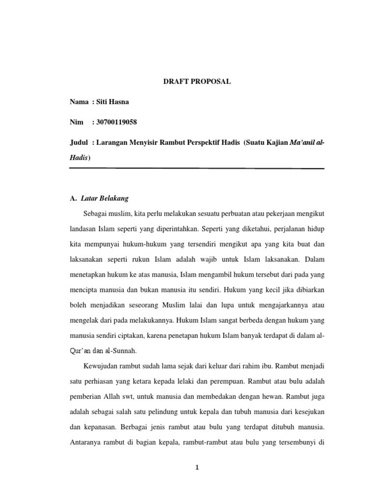 Draft Proposal | PDF