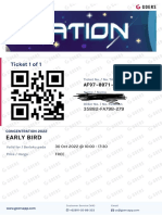 (Event Ticket) EARLY BIRD - CONCENTRATION 2022 - 1 35882-FA79B-279