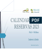 Calendario de Reservas 2023