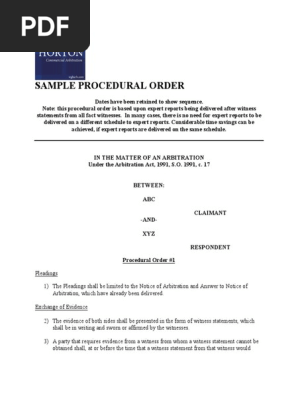 Sample-Procedural-Order-for-evidence-First-Arbitration
