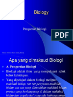 Pertemuan 2. Pengantar Biologi 2021 Pengertian, Definisi, Peran, Subdisiplin
