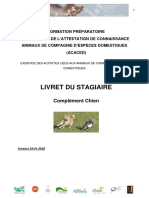 Livret Stagiaire Complement Chien