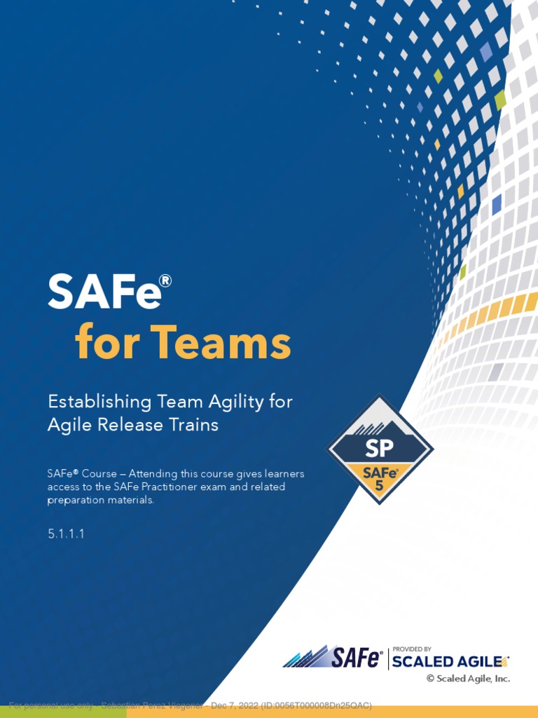 SAFe For Teams Digital Workbook (5.1.1) | PDF | Scrum (Software ...